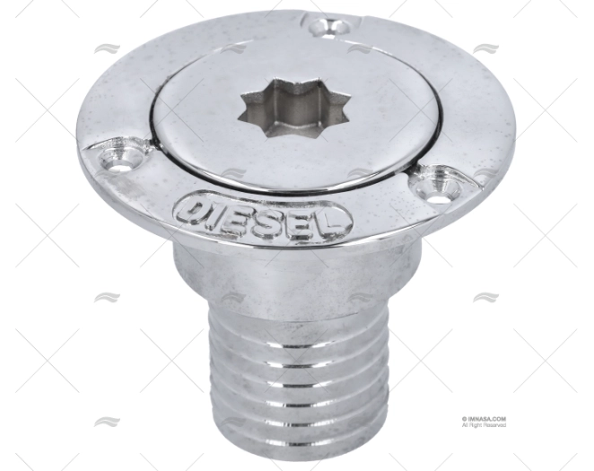 TAPPO WINCH/P  OTTONE CROMATO DIESEL 38mm