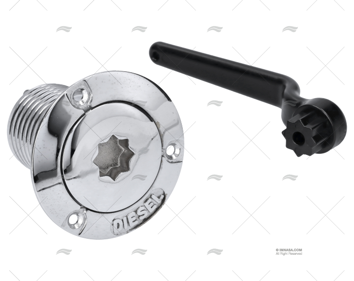 TAPON WINCH/P  LATON CROMADO DIESEL 50mm