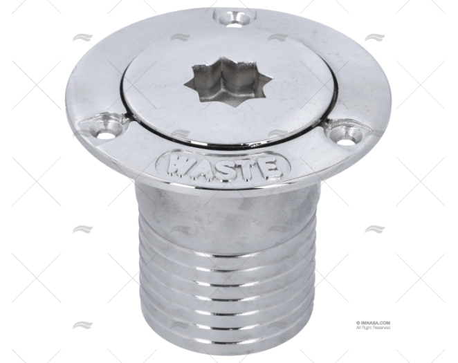 DECK FILL WINCH/S   CHROMED BRASS WASTE