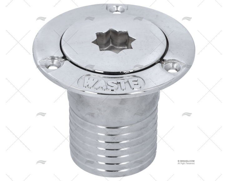 DECK FILL WINCH/S   CHROMED BRASS WASTE