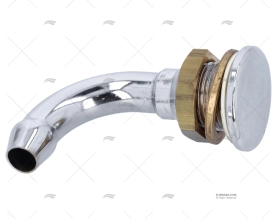 SFIATO GOMITO OTTONE CROMATO 19mm