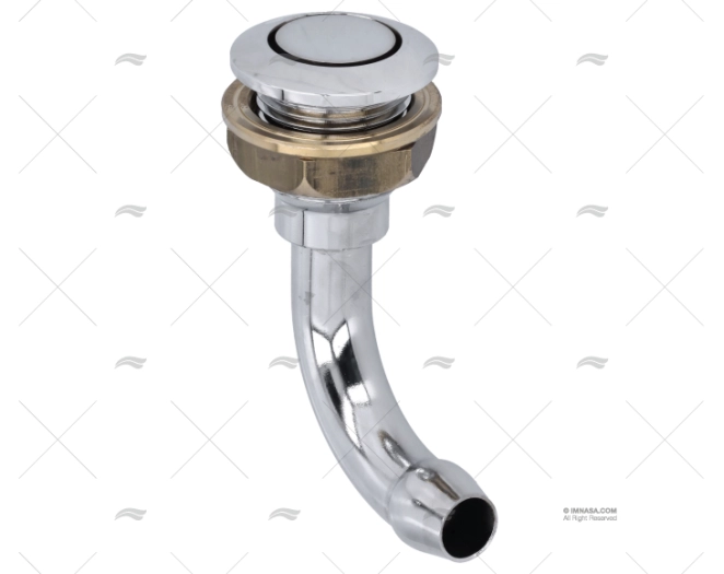 SFIATO GOMITO OTTONE CROMATO 16mm
