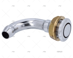 SFIATO GOMITO OTTONE CROMATO 19mm