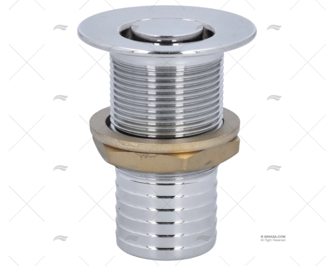 THROUGH HULL W/GRID CB HOSE 1"1/4