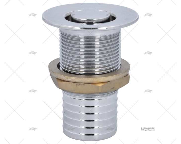 THROUGH HULL W/GRID CB HOSE 1"1/4