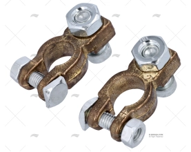 KIT BATTERY TERMINALS M10X24 BRASS