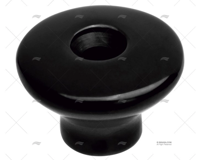 TIRADOR NEGRO BRILLANTE INOX FIJACION EX MARINE TOWN