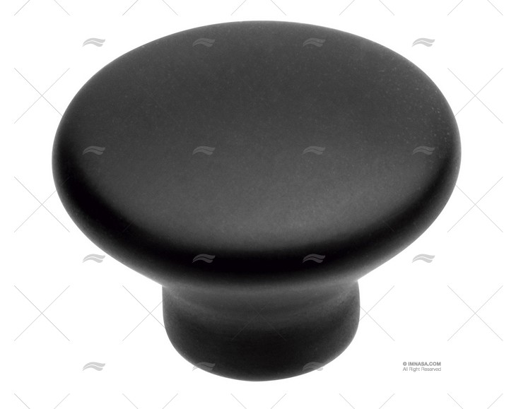 CABINET KNOB BLACK DULL SS 316 THREAD MARINE TOWN