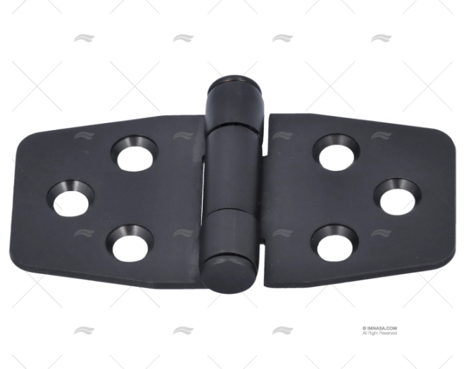 CERNIERA INOX 316 NERO OPACO 39,6x77,4mm MARINE TOWN