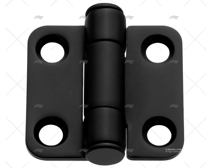 CERNIERA INOX 316 NERO OPACO 37x38mm MARINE TOWN