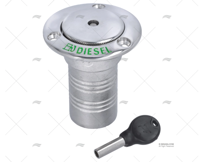 TAMPÃO DIESEL POP OUT 0º INOX 316 38mm C/ MARINE TOWN