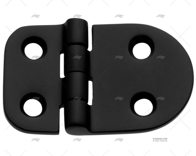 HINGE SS 316 BLACK DULL 38x60mm MARINE TOWN