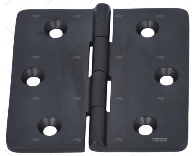 CERNIERA INOX 316 NERO OPACO 77x76,2mm MARINE TOWN