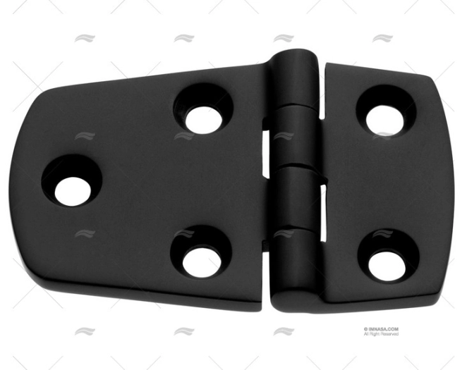 HINGE SS 316 BLACK DULL 38x59,5mm MARINE TOWN