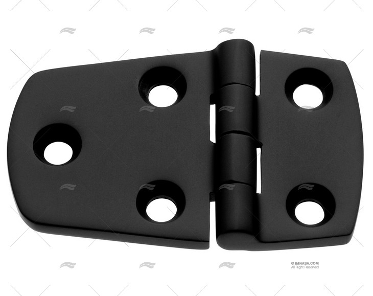 CERNIERA INOX 316 NERO OPACO 38x59,5mm MARINE TOWN