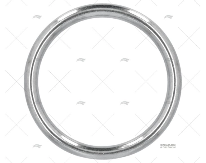 ANELLO TONDO 6x50mm INOX