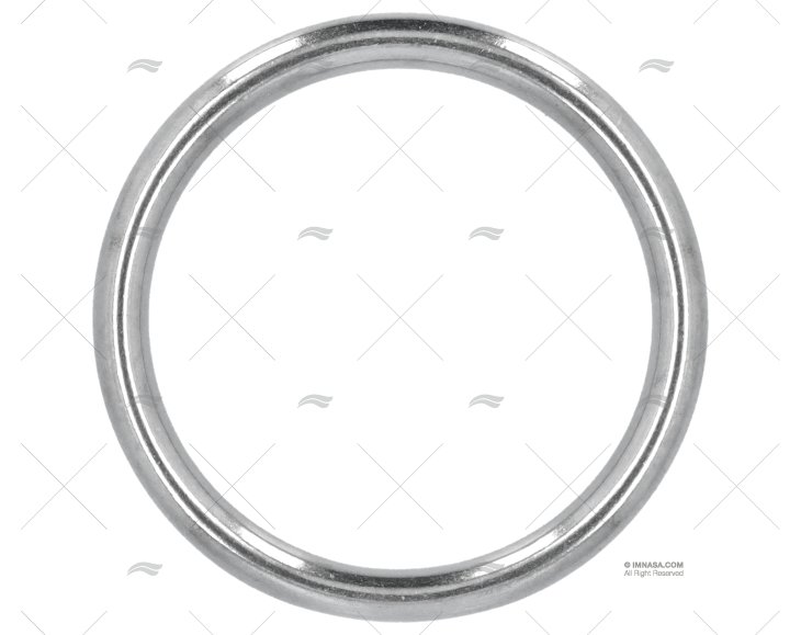 ANNEAU ROND 6x50mm INOX