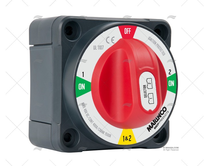 DESCONECTOR BATERIA 400A 2P 1.2.1/2.OF BEP