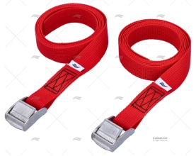 CINGHIA 25mm 1,5MT ROSSA    PINZA 2U