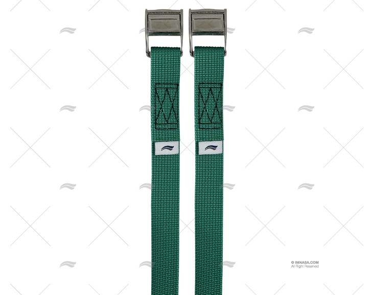 CORREIA 25mm 1,5MT VERDE   PINÇA CROCODILO 2U