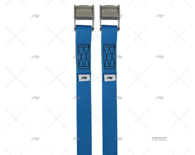 CORREIA 25mm 2,5MT AZUL-C  CROCODILO 2U