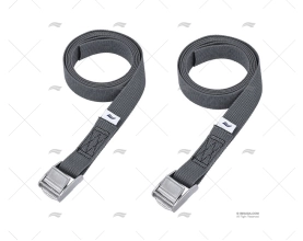 CINGHIA 25mm 1,5MT GRIGIO    PINZA A COCCODRILLO 2U
