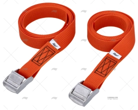 CORREIA 25mm 1,5MT LARANJA CROCÓDILO 2U