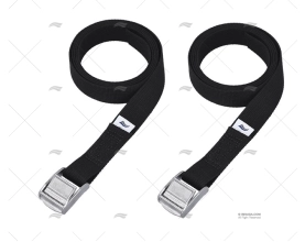 CINGHIA 25mm 1,5MT NERA   PINZA A COCCODRILLO 2U