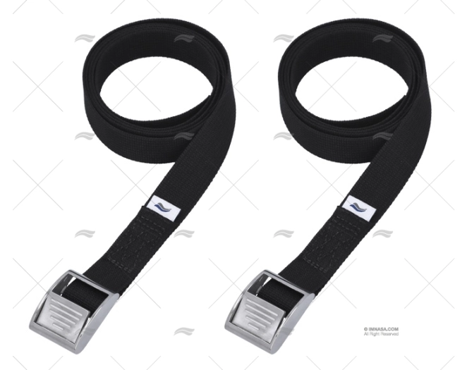 CORREIA 1,5MT PRETO C/FIVELA 25mm (2u)