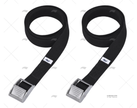 CORREIA 25mm 2,5MT PRETA  C/FIVELA 2U
