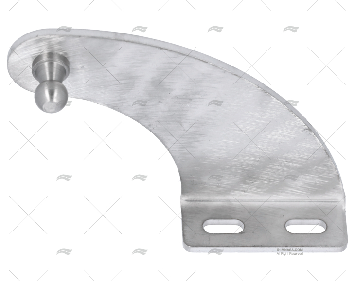 SUPPORTO AMMORTIZZATORE INOX 50x21mm L