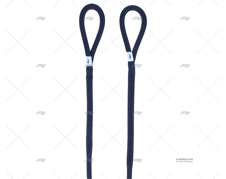 CABO PLANO 10mm AZUL 1,5m C/OLHAL P/DEFENSA