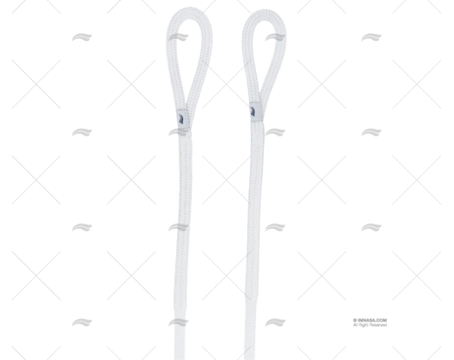 CIMA PIATTA 10mm BIANCO 1,5m C/GASSA P/PARABORDO