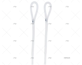 CIMA PIATTA 10mm BIANCO 1,5m C/GASSA P/PARABORDO