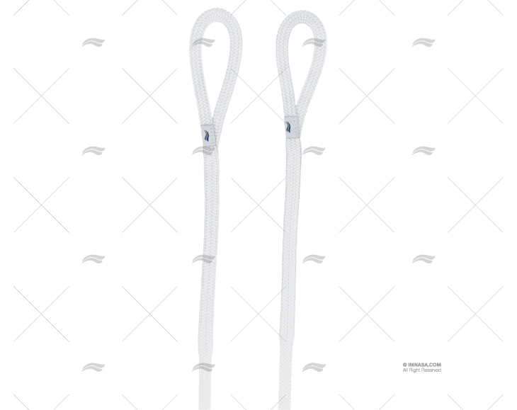 CABO PLANO 10mm BRANCO 1,5m C/OLHAL P/DEFENSA