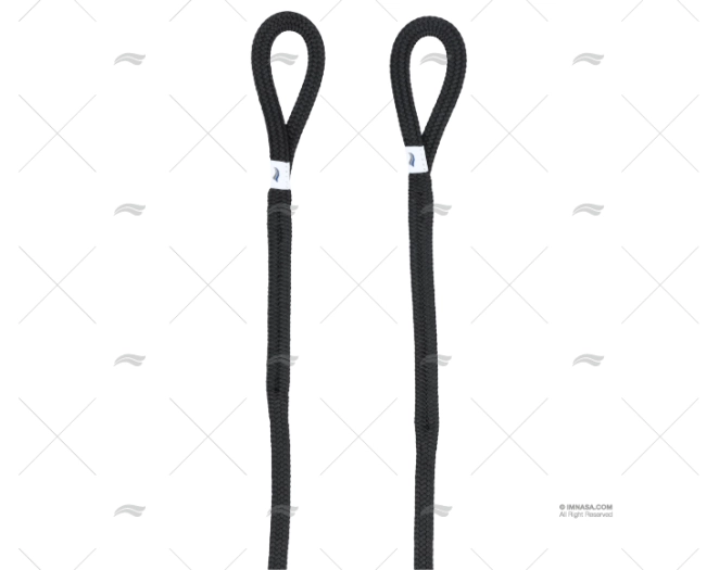 CABO PLANO 12mm NEGRO 2m C/GAZA P/DEFENS