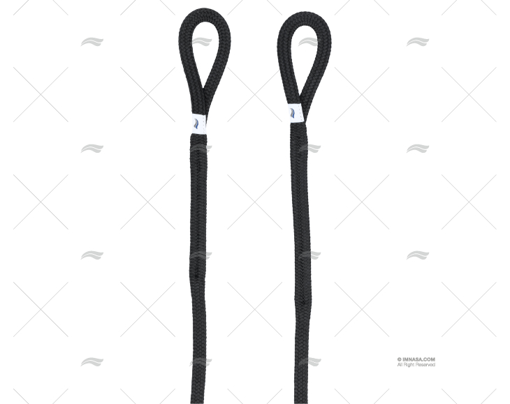 CABO PLANO 12mm NEGRO 2m C/GAZA P/DEFENS