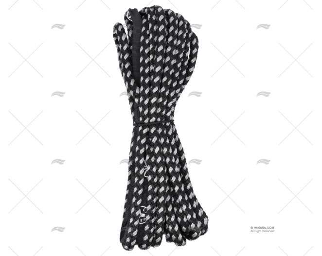ROPE HOLIDAY 10mm HEATCUT BLACK 10m LIROS