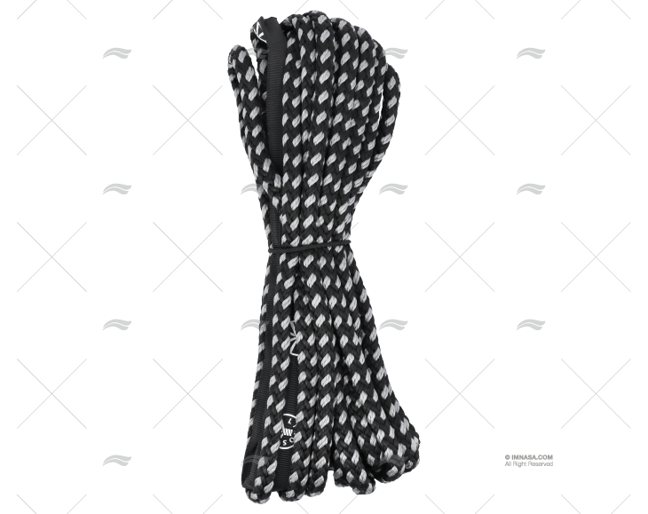 ROPE HOLIDAY 10mm HEATCUT BLACK 10m