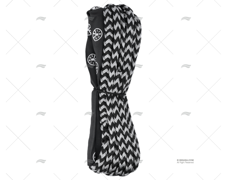 ROPE HOLIDAY 12mm HEATCUT BLACK 10m