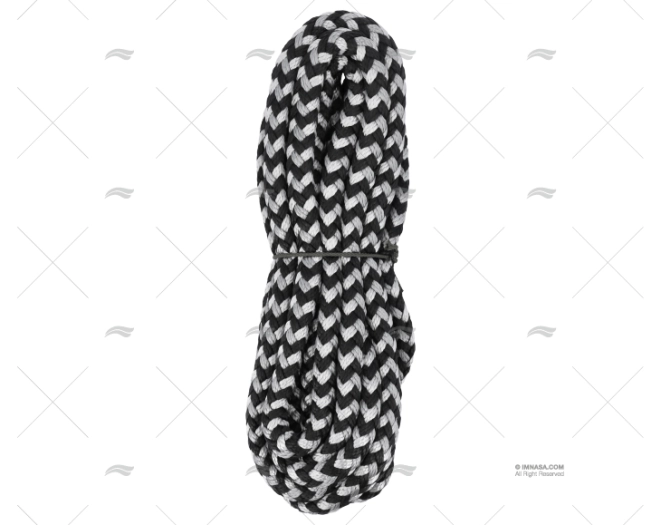 ROPE HOLIDAY 16mm HEATCUT BLACK 10m LIROS