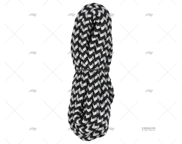 ROPE HOLIDAY 16mm HEATCUT BLACK 10m