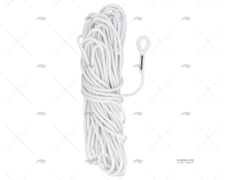 BOSSE DE MOUILLAGE 30m 10mm BLANC
