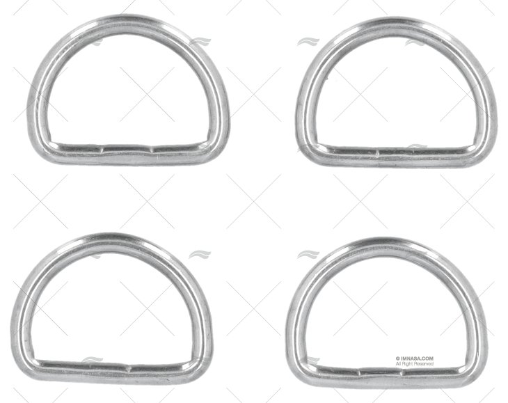 ANELLO 1/2 TONDO 3x20mm INOX (4pz)