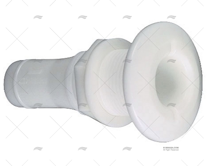 PASSA-CASCOS PLASTICO BRANCO 1"1/2 PERKO