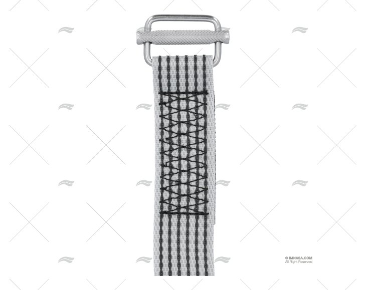 CORREIA COMPLETA 1,5MT GRIS 40mm A/BOUCL