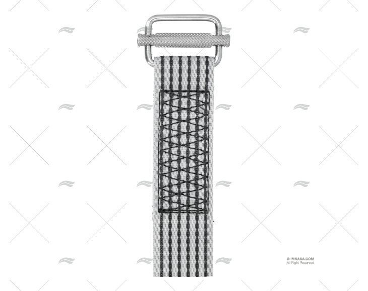 SANGLE COMPLETE 2,5MT GRIS 40mm A/BOUCLE