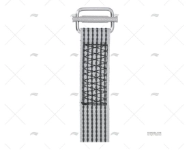 SANGLE COMPLETE 3,5MT GRIS 40mm A/BOUCLE
