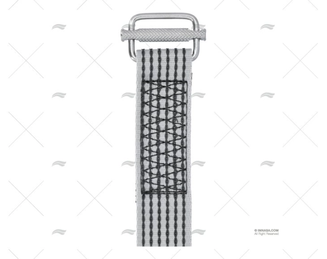 SANGLE COMPLETE 4,5MT GRIS 40mm A/BOUCLE