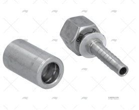RACCORDO INOX 1/4" PRENSABILE BESENZONI